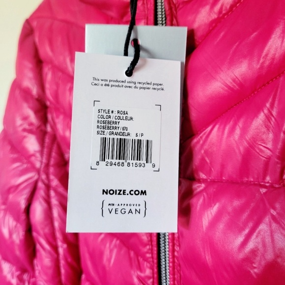 NEW Noize Rosa Puffer Coat Roseberry Size Small - Picture 7 of 11